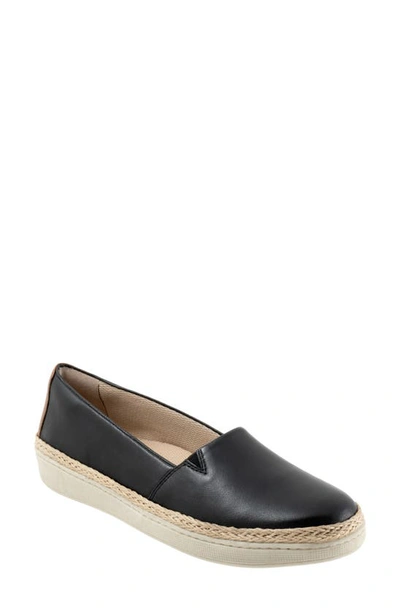 Shop Trotters Accent Slip-on In Black Leather