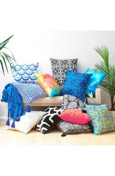 Shop Rochelle Porter Caribbean Accent Pillow In Blue