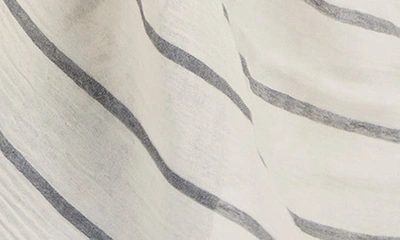 Vince Stripe Cotton Gauze Scarf In Papyrus Coastal