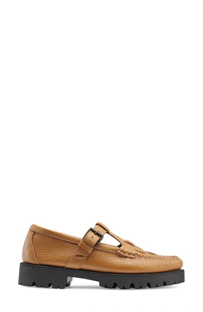 Gh Bass G.h. Bass Fisherman Mary Jane Loafers In Bone Brown