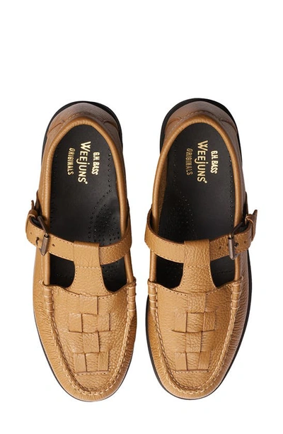 Gh Bass G.h. Bass Fisherman Mary Jane Loafers In Bone Brown