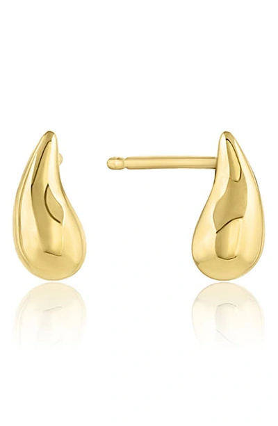 Shop Set & Stones Sevilla Stud Earrings In Yellow Gold