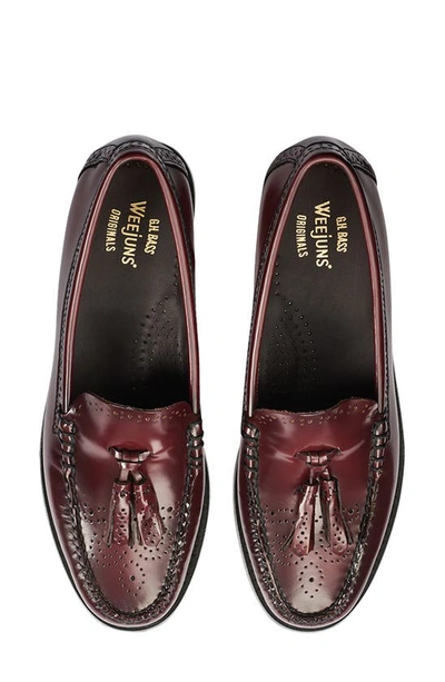 Gh Bass G.h. Bass Estelle Tassel Flats In Wine
