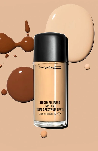 Shop Mac Cosmetics Studio Fix Fluid Foundation Makeup Spf 15 In Nc58 Deep Rich Brown Neutral