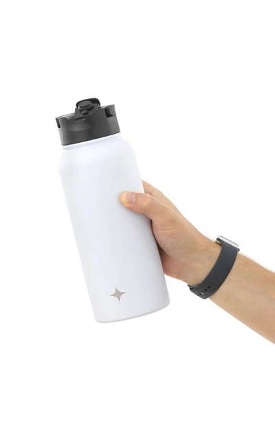 Joyjolt Stainless Steel Water Bottle In White