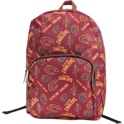 Shop Foco Cleveland Cavaliers Printed Collection Backpack In Maroon