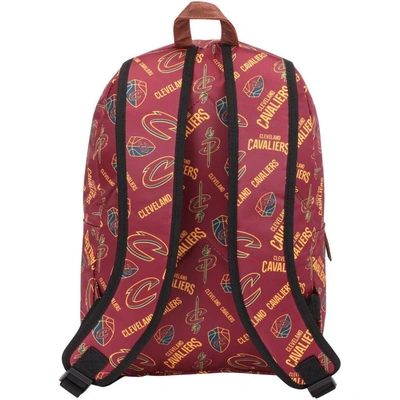 Shop Foco Cleveland Cavaliers Printed Collection Backpack In Maroon