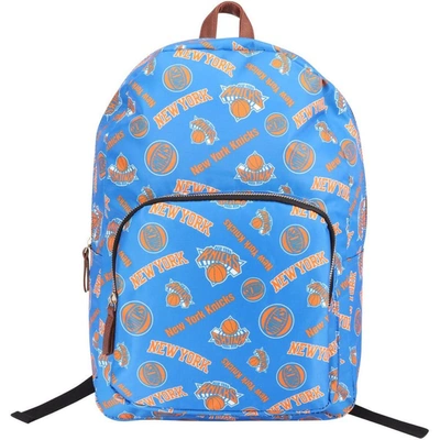 Shop Foco New York Knicks Printed Collection Backpack In Blue