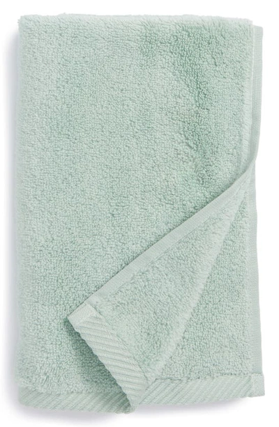 Shop Matouk Milagro Fingertip Towel In Aqua