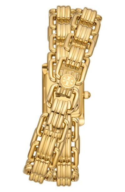 Tory Burch The Eleanor 3-in-1 Watch With Gold-tone Stainless Steel In Gold