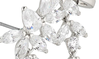 Nadri Wild Flower Crystal Chandelier In Rhodium