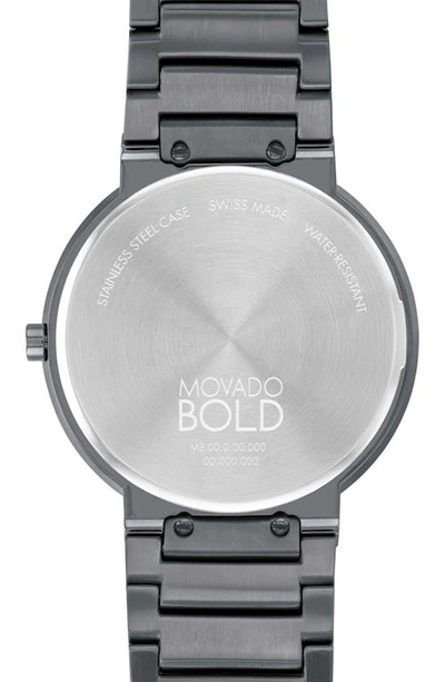Shop Movado Horizon Bracelet Watch, 40mm In Blue