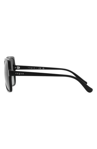 Shop Vogue 56mm Gradient Butterfly Sunglasses In Black