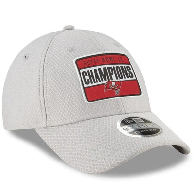 Shop New Era Gray Tampa Bay Buccaneers Super Bowl Lv Champions Parade 9forty Adjustable Hat