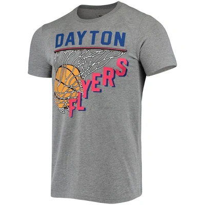 Shop Homefield Heather Gray Dayton Flyers Vintage Basketball T-shirt