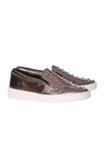 MICHAEL MICHAEL KORS Michael Michael Kors Embellished Slip-On Sneakers,43R6PEFP1MGUNMETAL