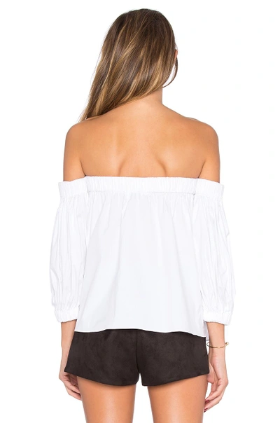 Shop Milly Off The Shoulder Top In White