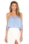 MILLY STRAPLESS CROP TOP