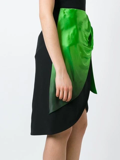Shop Maison Margiela Asymmetric Wrap Skirt - Black