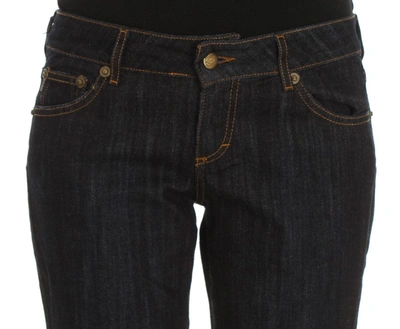Shop Cavalli Blue Cotton Straight Fit Stretch Women's Jeans