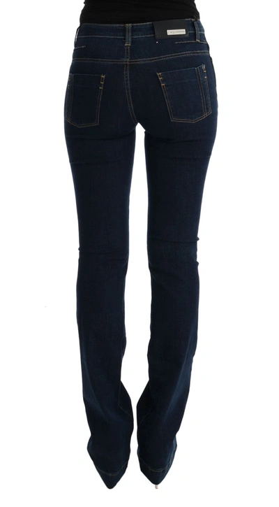 Shop Costume National Blue Cotton Bootcut Flared Women's Jeans