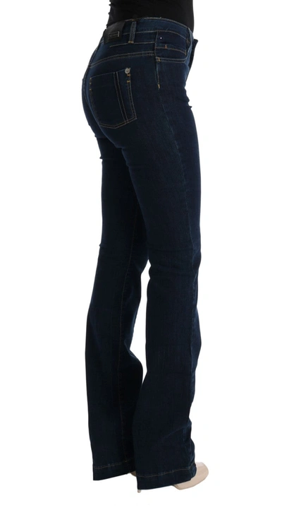 Shop Costume National Blue Cotton Bootcut Flared Women's Jeans