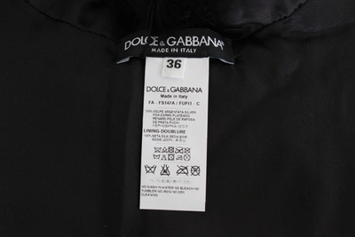 Shop Dolce & Gabbana Black Fox Fur Collar Women's Scarf