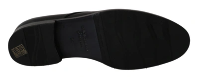 Shop Dolce & Gabbana Elegant Black Leather Derby Dress Men's Shoes