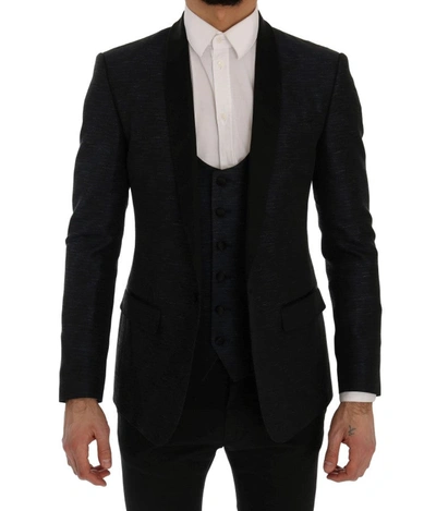 Shop Dolce & Gabbana Blue Martini Slim 2 Piece Men's Blazer