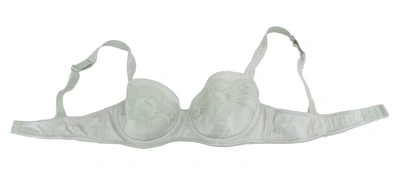 Shop Dolce & Gabbana Elegant Floral Lace Silk Women's Bra In Green