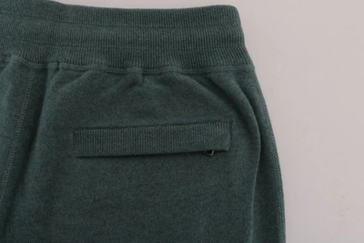 Shop Dolce & Gabbana Green Cashmere Training Men's Pants