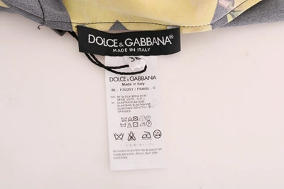 Shop Dolce & Gabbana Multicolor Lemon Silk Stretch Women's T-shirt