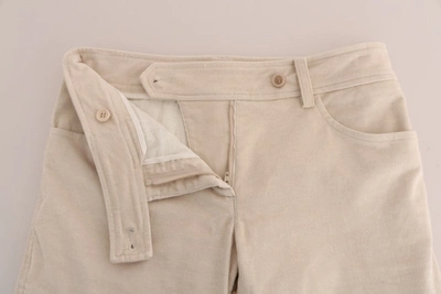 Shop Ermanno Scervino Beige Slim Jeans Corduroy Skinny Women's Pants