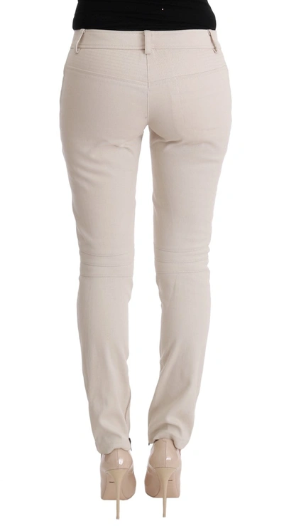 Shop Ermanno Scervino White Slim Fit Casual Women's Jeans