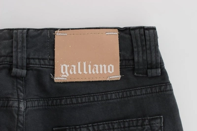 Shop John Galliano Blue Wash Cotton Blend Slim Fit Bootcut Women's Jeans