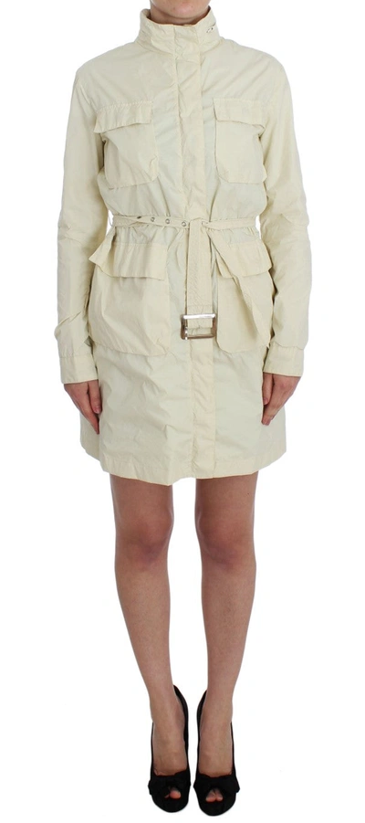 Shop P.a.r.o.s.h . Beige Weather Proof Trench Jacket Women's Coat