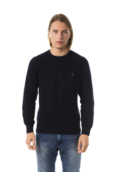 Shop Uominitaliani Blue Wool Men's Sweater