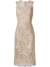 DOLCE & GABBANA floral lace fitted dress,DRYCLEANONLY