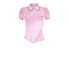 Stella Mccartney Cutaway Hem Ribbed-knit Polo Shirt
