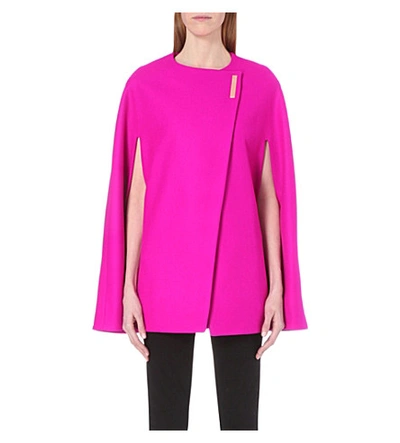 TED BAKER Vickiye Overlaying Wool-Blend Cape 