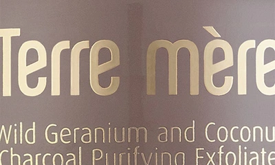 Terre Mere Wild Geranium And Coconut Charcoal Purifying Exfoliate