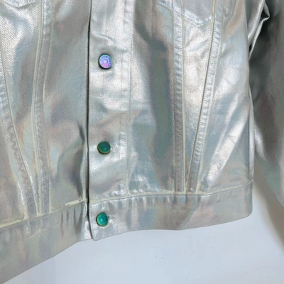 ACNE STUDIOS Pre-owned Silver Jacket With Iridescent Buttons In Default Title