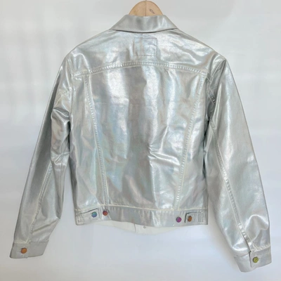 Pre-owned Acne Studios Silver Jacket With Iridescent Buttons In Default Title