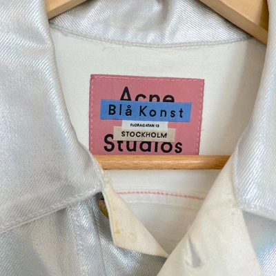 Pre-owned Acne Studios Silver Jacket With Iridescent Buttons In Default Title