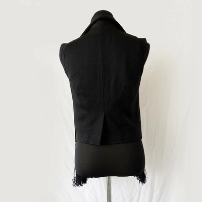 Pre-owned Alexander Wang Black Vest With Tassel Detail In Used / Us4 / Black