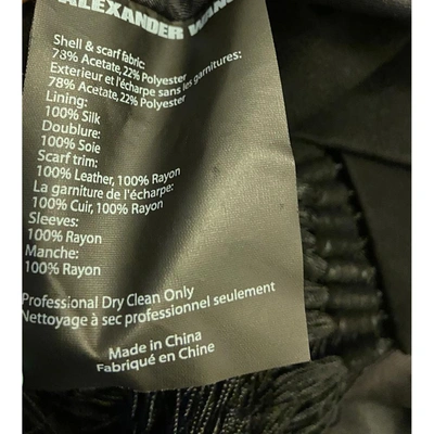 Pre-owned Alexander Wang Black Vest With Tassel Detail In Used / Us4 / Black