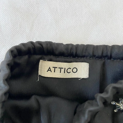 Pre-owned Attico Black Satin Clutch In Default Title
