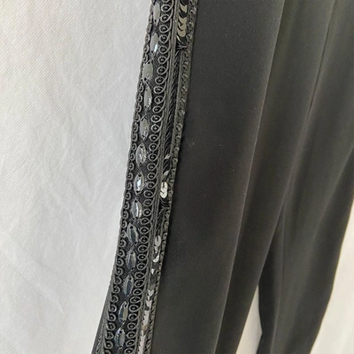 BADGLEY MISCHKA Pre-owned Black Trouser With Sequin Detail In Used / 2 / Black
