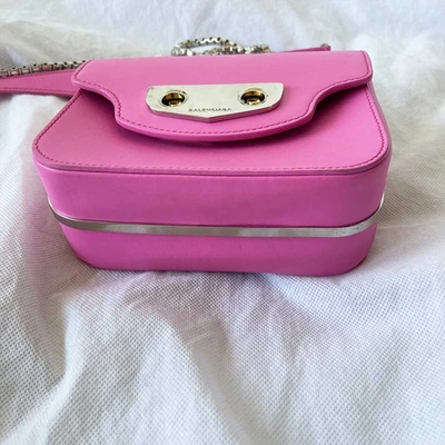 Pre-owned Balenciaga Neo Classic Mini Chain Bag In Used / Mini / Pink
