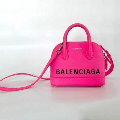 Pre-owned Balenciaga Xxs Ville Logo Satchel Bag In Default Title